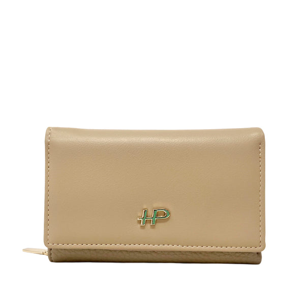 Billetera Any para mujer color beige