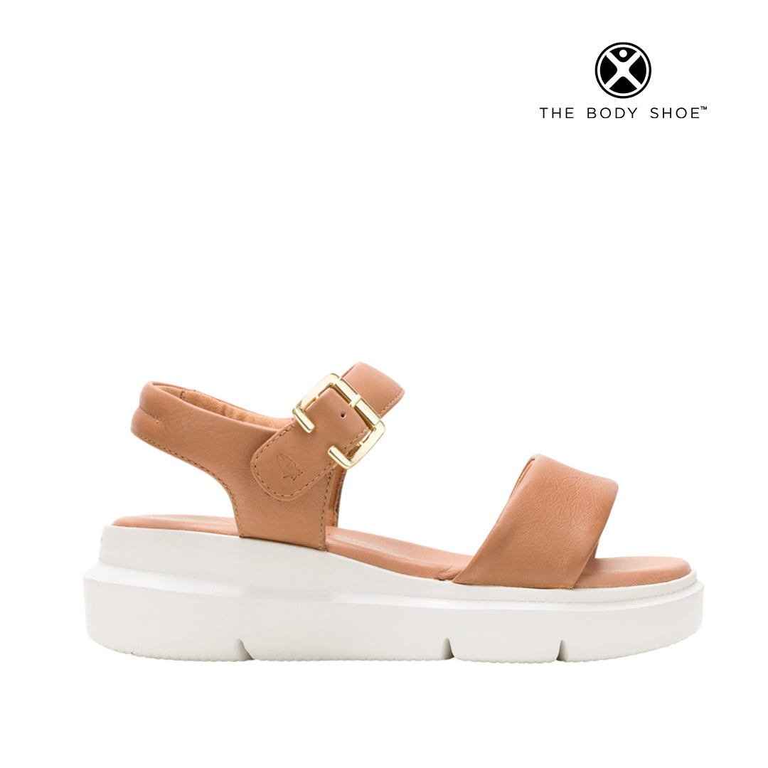 Sandalias de cuña Uplift Strap para mujer color tan - Hush Puppies Nicaragua