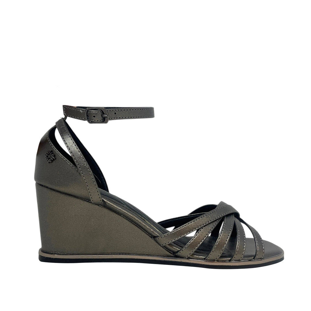 Sandalias de cuña Nathy para mujer color plateado - Hush Puppies Nicaragua